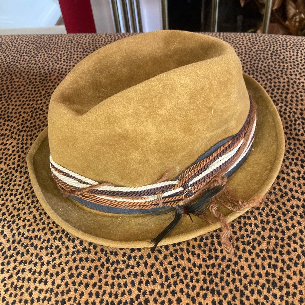 Vintage Stetson crushable felt hat 7 1/8